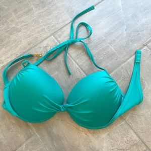 Victoria’s Secret Push Up Bikini Top 36C Emerald